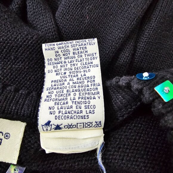 Womens Sz M 8 Christmas Embroidered Cardigan Sweater Winter Holidays Snowflakes - Picture 13 of 13